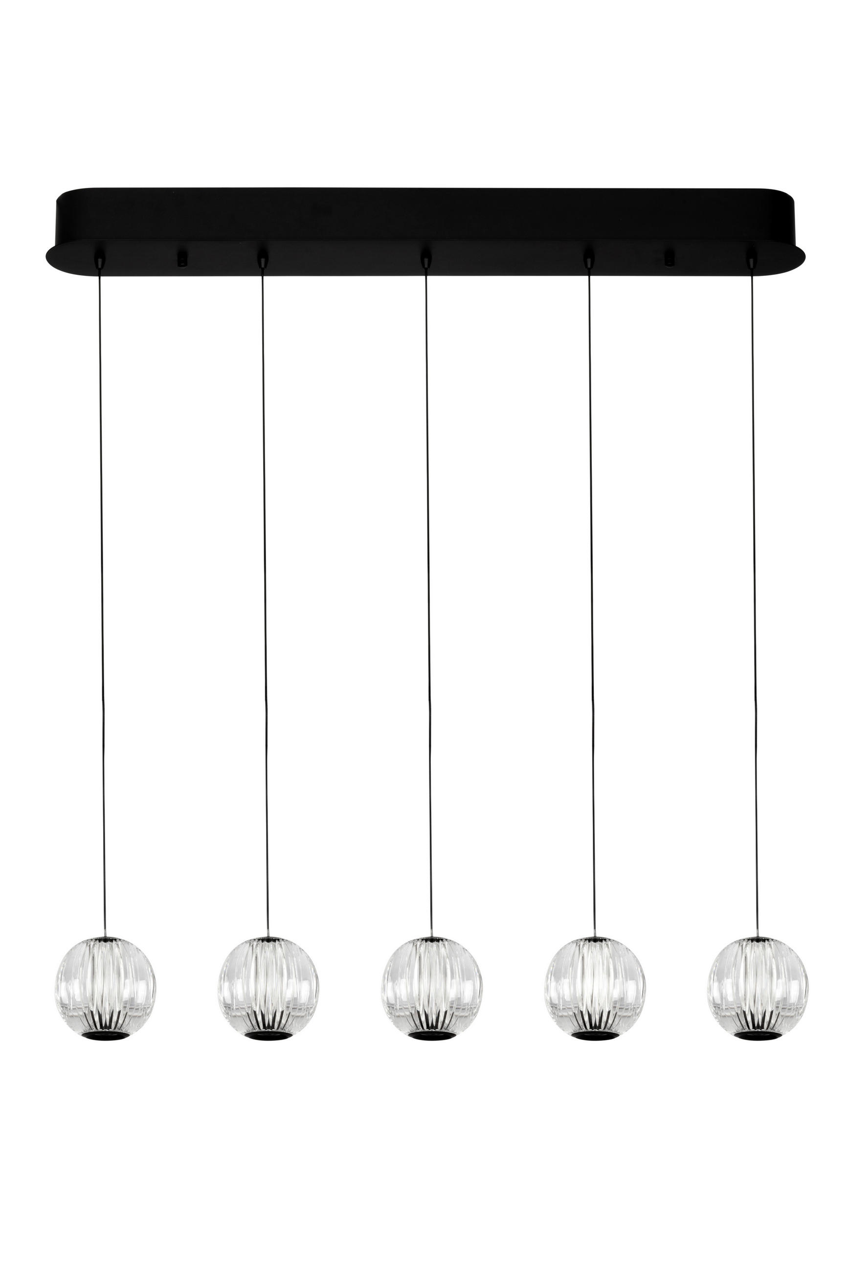 ZÁVESNÉ LED SVIETIDLO, 84/11/150 cm  - číra, Design, kov/plast (84/11/150cm) - Dieter Knoll
