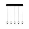 ZÁVESNÉ LED SVIETIDLO, 84/11/150 cm  - číra, Design, kov/plast (84/11/150cm) - Dieter Knoll