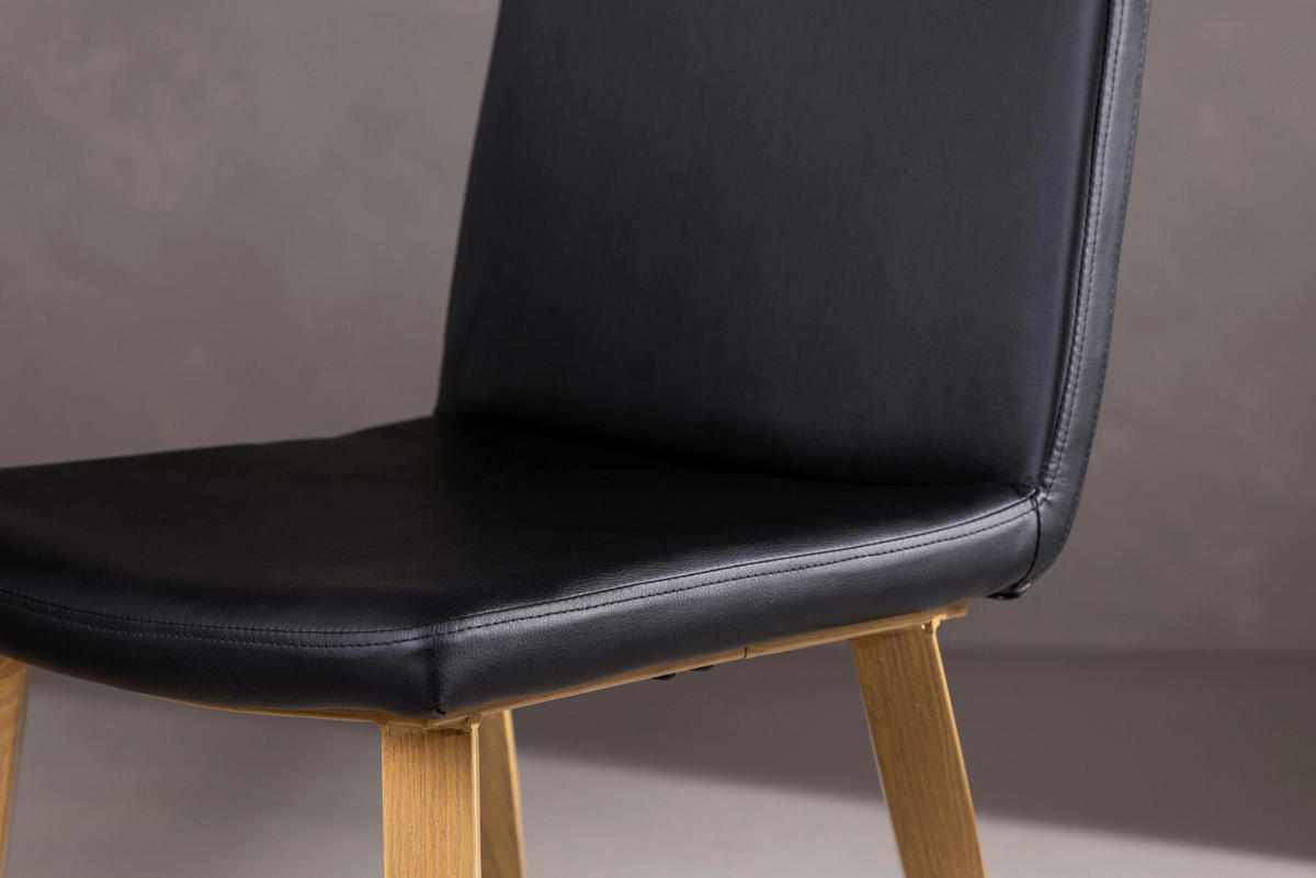 STUHL Schwarz, Beige  - Beige/Schwarz, Design, Kunststoff/Metall (44/90/56cm) - Livetastic