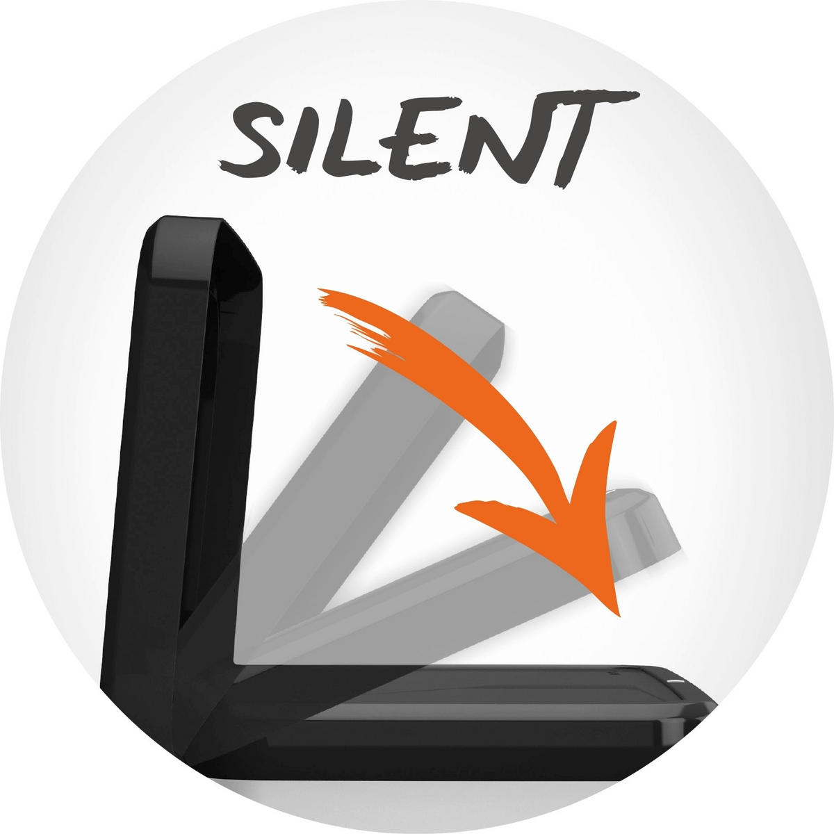 SZEMETESVÖDÖR 40 l  - grafitszürke/fekete, Konventionell, műanyag (35,3/29,5/67,6cm) - Rotho