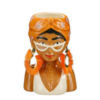 SAKSIJA ZA BILJE  keramika  - narandžasta, Osnovno, keramika (16/13.5/25cm)