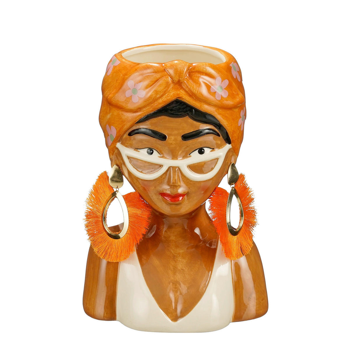 SAKSIJA ZA BILJE  keramika  - narandžasta, Osnovno, keramika (16/13.5/25cm)