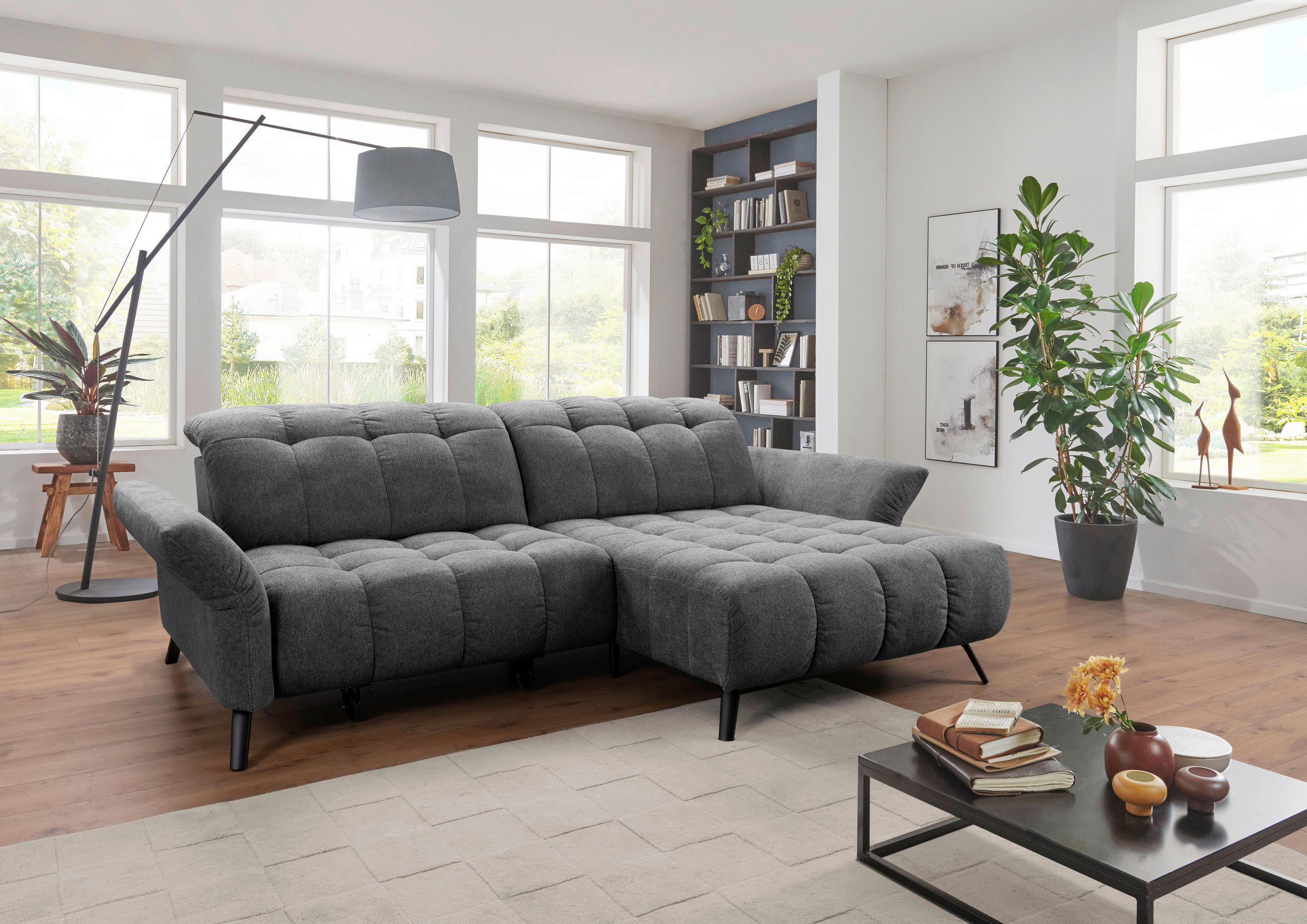 Ecksofa Coast Grau B: 244-270 Cm