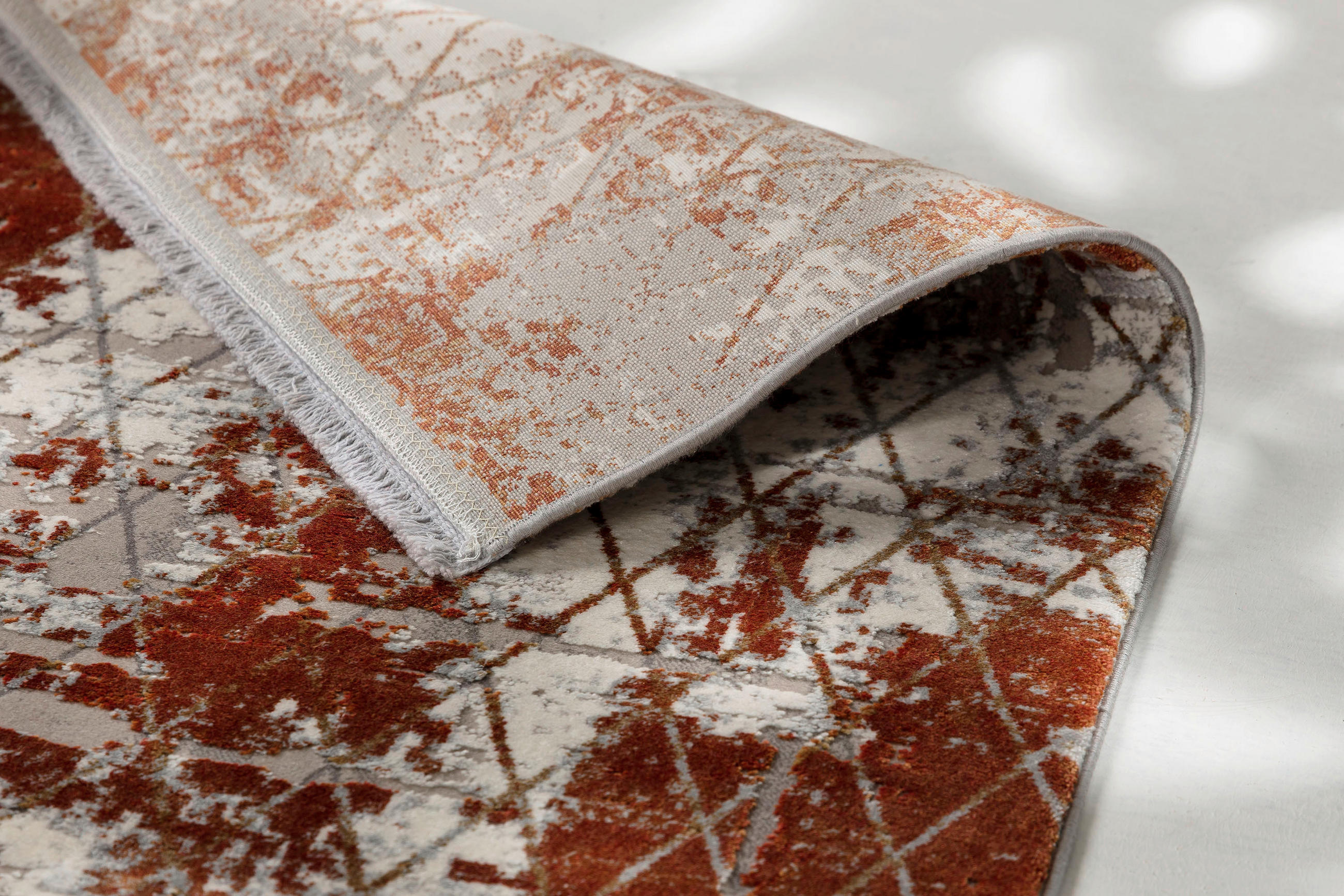 WEBTEPPICH 80/150 cm Vision Terracotta  - Terracotta, Design, Textil (80/150cm) - Schöner Wohnen