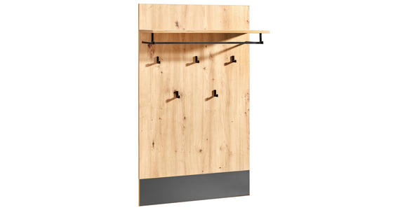 GARDEROBE 4-teilig in 165/198/38 cm - Anthrazit/Eiche Artisan, KONVENTIONELL, Holzwerkstoff (165/198/38cm) - Carryhome