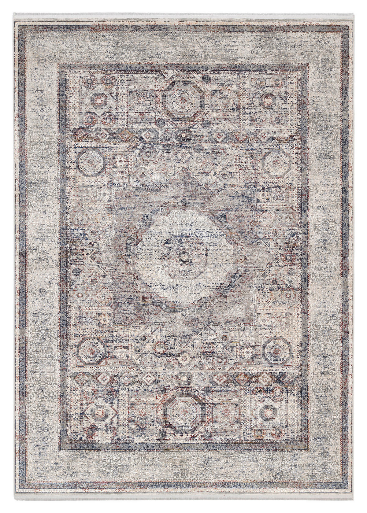 WEBTEPPICH 160/230 cm Mystic Bazaar Grau, Multicolor  - Multicolor/Grau, Design, Textil (160/230cm) - Dieter Knoll