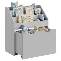 KINDERREGAL Grau  - Grau, MODERN, Holzwerkstoff (62,5/70/29,5cm) - MID.YOU