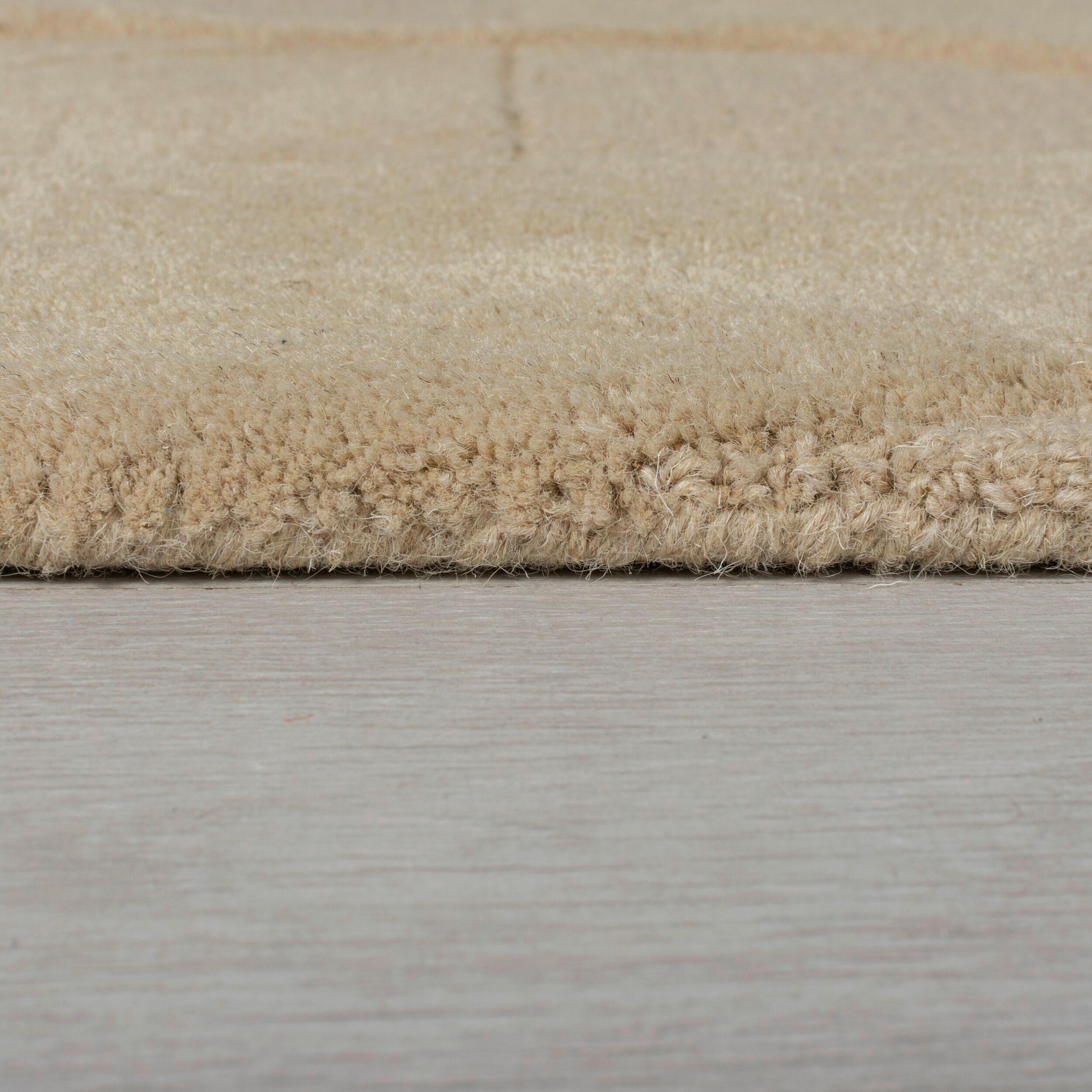WOLLTEPPICH 160/160 cm Moderno Beige  - Beige, Basics, Textil (160/160cm)