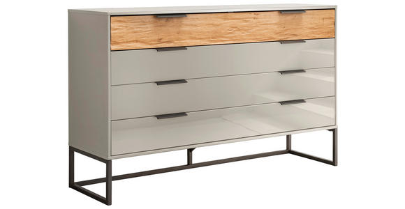 SIDEBOARD Eichefarben, Champagner  - Schieferfarben/Champagner, Design, Glas/Holzwerkstoff (141/89/43cm) - Dieter Knoll