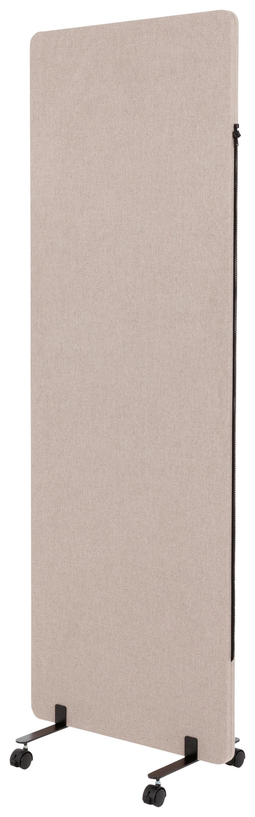 MELLANVÄGG  i metall, plast, textil  taupe  - taupe, Basics, metall/textil (60/177/3cm) - MID.YOU
