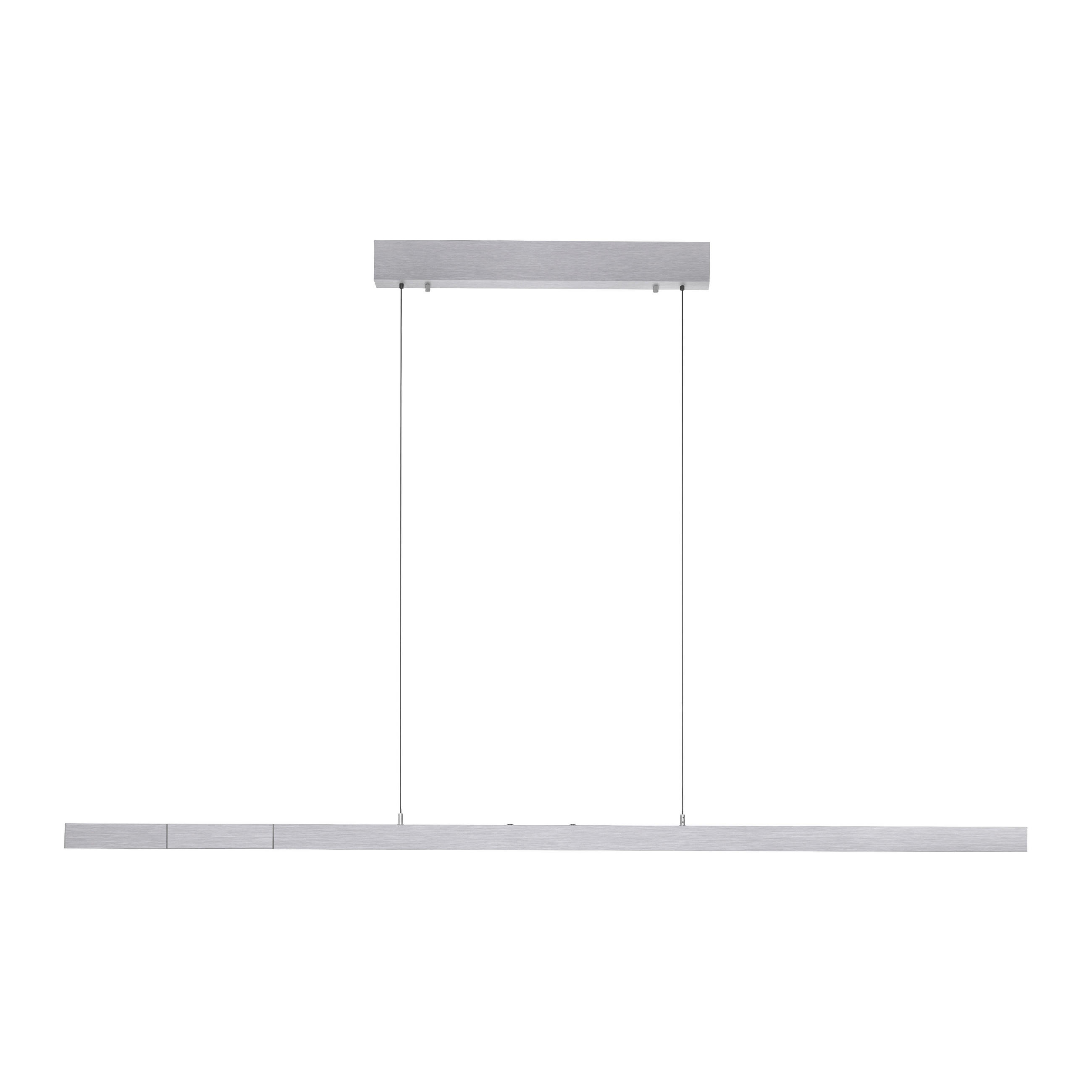 LED-HÄNGELEUCHTE 179/55/150 cm   - Alufarben, Design, Kunststoff/Metall (179/55/150cm)