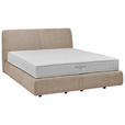 BOXSPRINGBETT 180/200 cm  in Beige  - Beige/Schwarz, Design, Kunststoff/Textil (180/200cm) - Johann Jakob