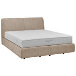 BOXSPRINGBETT 180/200 cm  in Beige  - Beige/Schwarz, Design, Kunststoff/Textil (180/200cm) - Johann Jakob