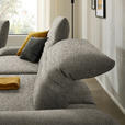 ECKSOFA  in Bouclé Graubraun  280/170-195 cm  - Graubraun/Schwarz, Design, Textil/Metall (280/170-195cm) - Dieter Knoll