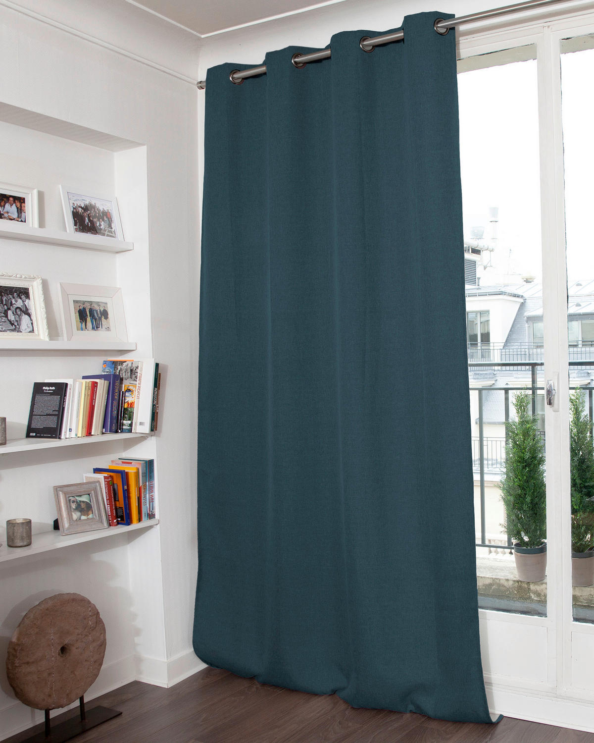 VERDUNKELUNGSVORHANG - Blau, Basics, Textil (135/260cm)
