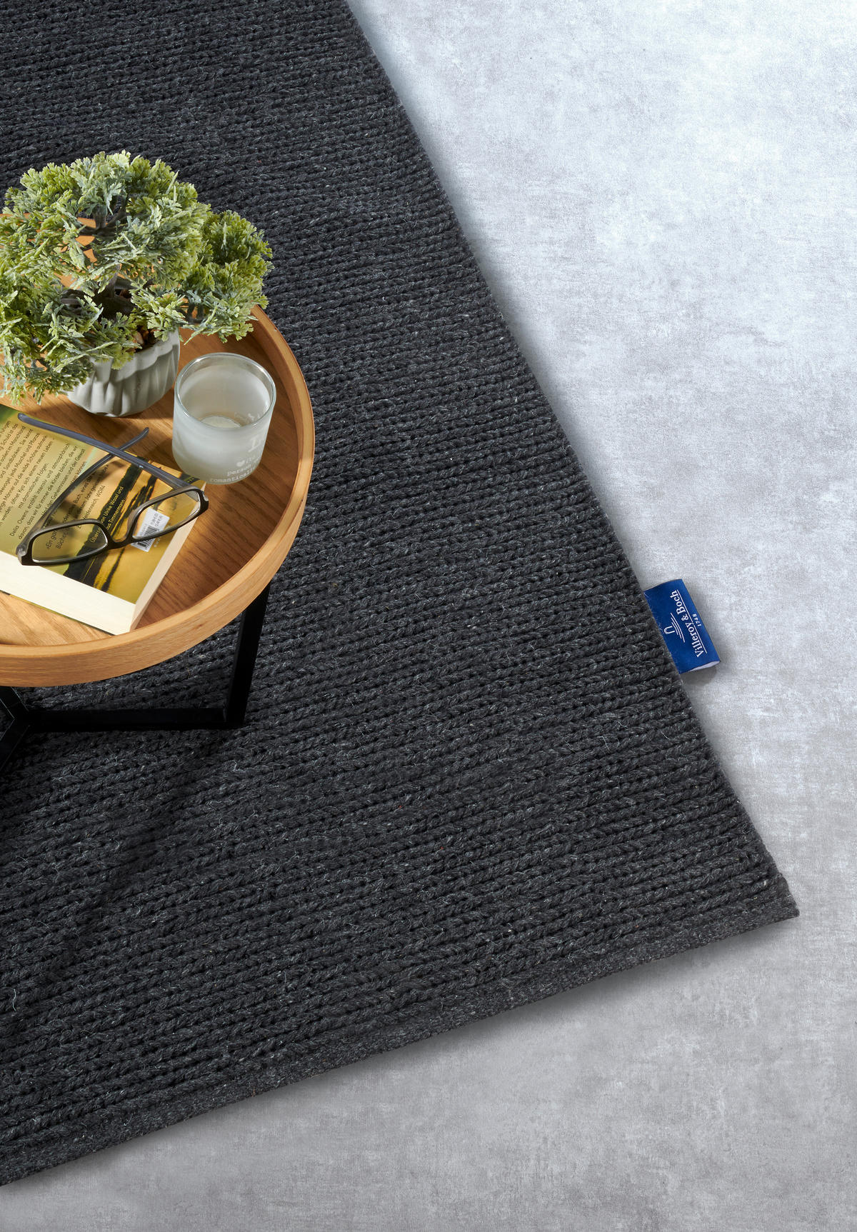 LÄUFER 80/200 cm Kollektion 1748  - Anthrazit, Basics, Textil (80/200cm) - Villeroy & Boch