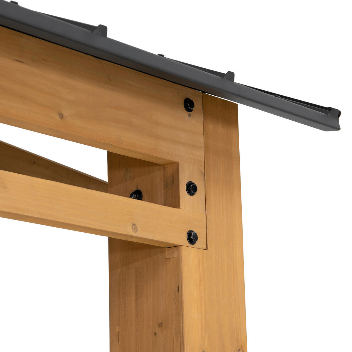 CARPORT  - Anthrazit, Basics, Holz/Metall (336cm) - Modante