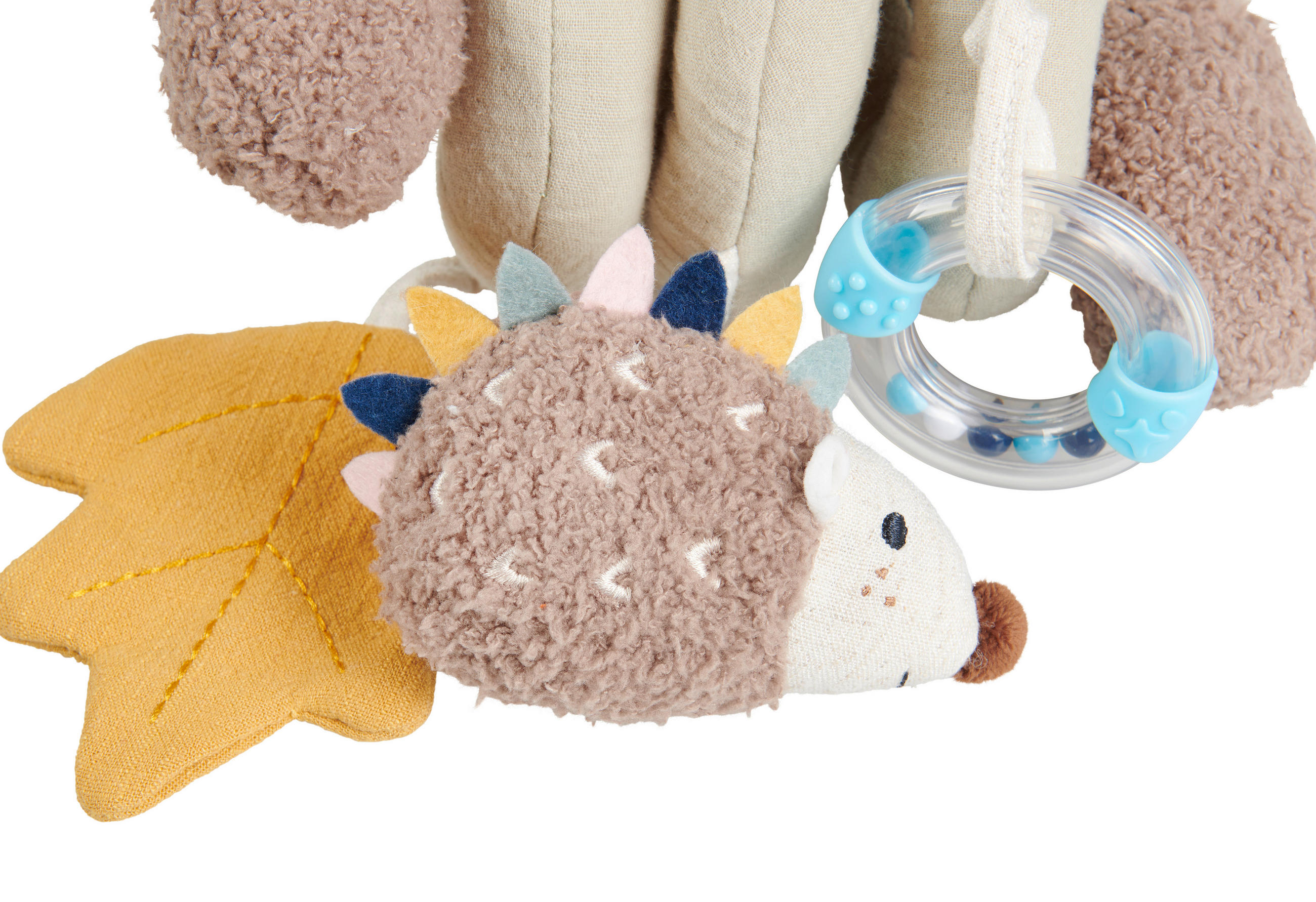OBLOUK S HRAČKAMI DO VAJÍČKA - tmavě žlutá/světle zelená, Trend, textil/plast (27/25/8cm) - Patinio
