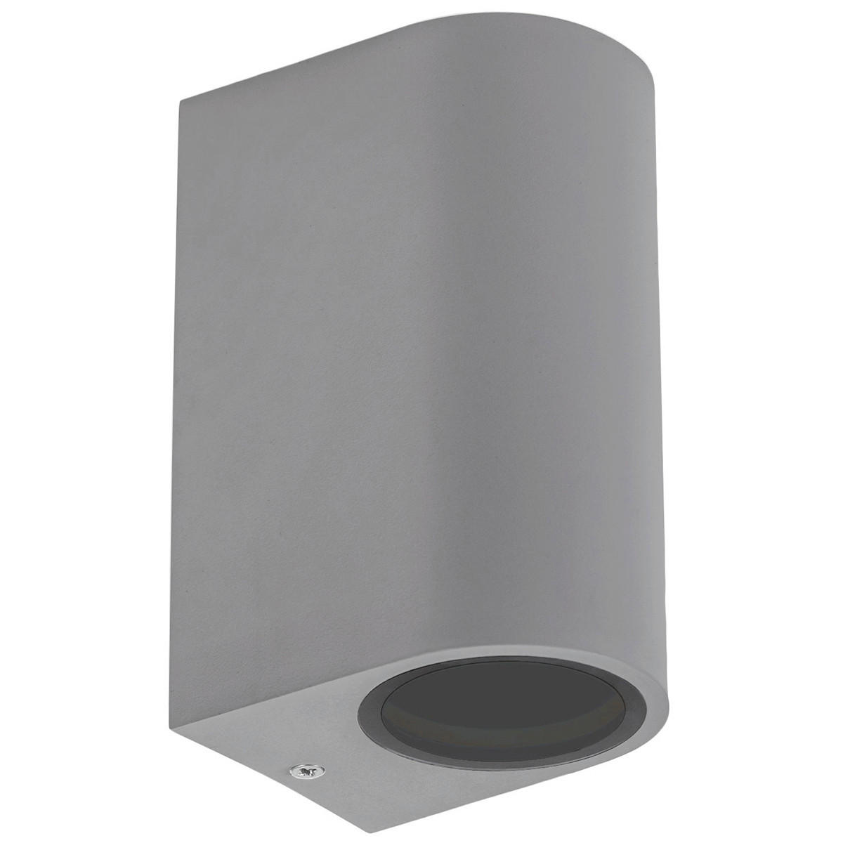 ZUNANJA STENSKA SVETILKA     15/7,3/9,5 cm          - siva, Basics, kovina (15/7,3/9,5cm)