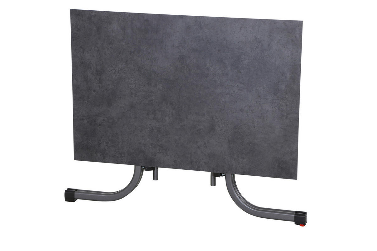 GARTENKLAPPTISCH 120/80/71 cm Metall, Kunststoff, Holzwerkstoff rechteckig  - Anthrazit, KONVENTIONELL, Holzwerkstoff/Kunststoff (120/80/71cm) - Siena Garden