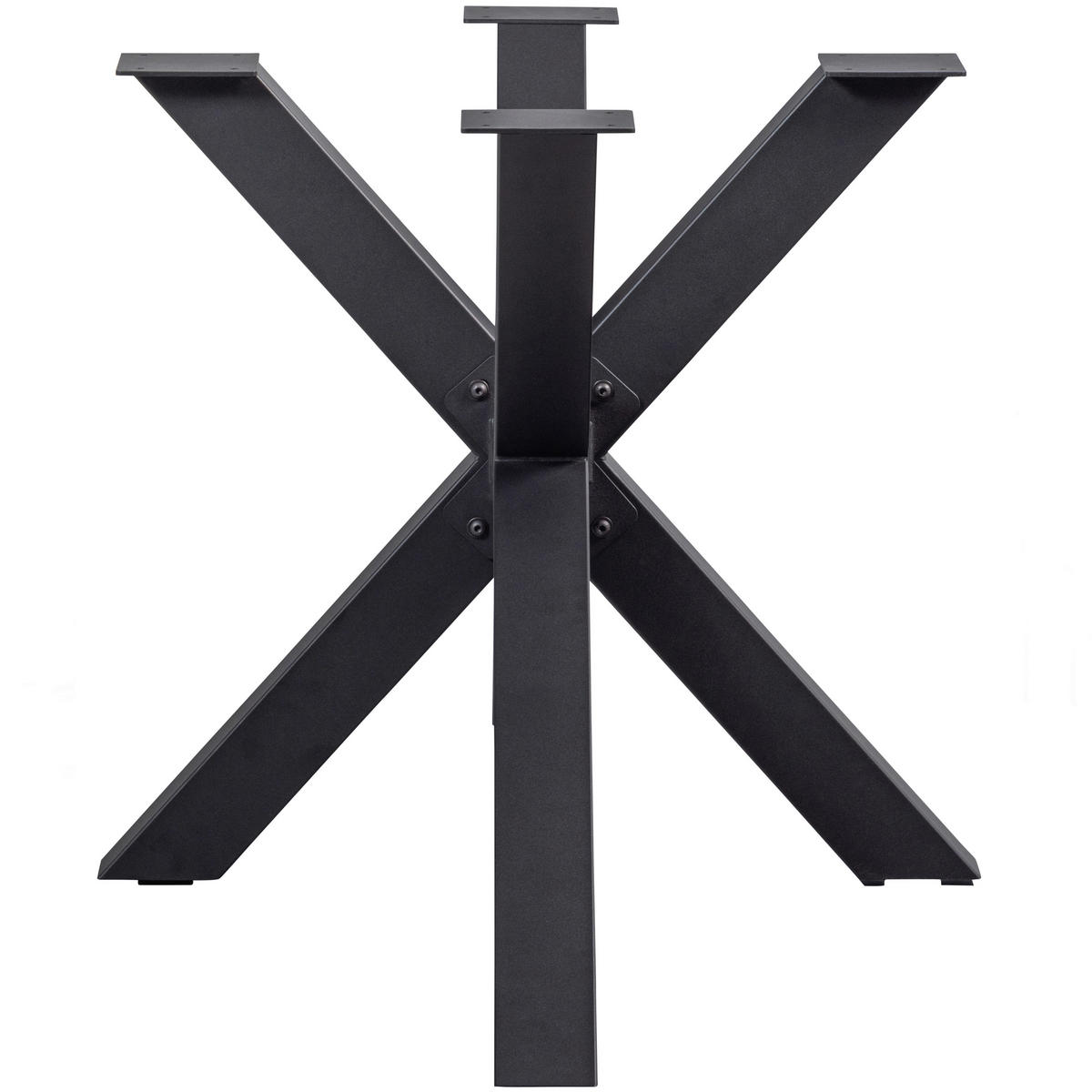 TISCHGESTELL in Metall   - Schwarz, MODERN, Metall (159/72/77cm) - Livetastic