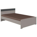 BETT 140/200 cm  in Graphitfarben, Grau, Sahara  - Graphitfarben/Grau, Design, Holzwerkstoff (140/200cm) - Carryhome