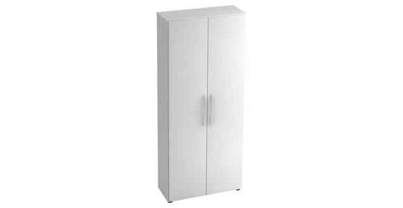 AKTENSCHRANK 80/188/34,6 cm - Weiß, KONVENTIONELL, Holzwerkstoff (80/188/34,6cm) - Venda