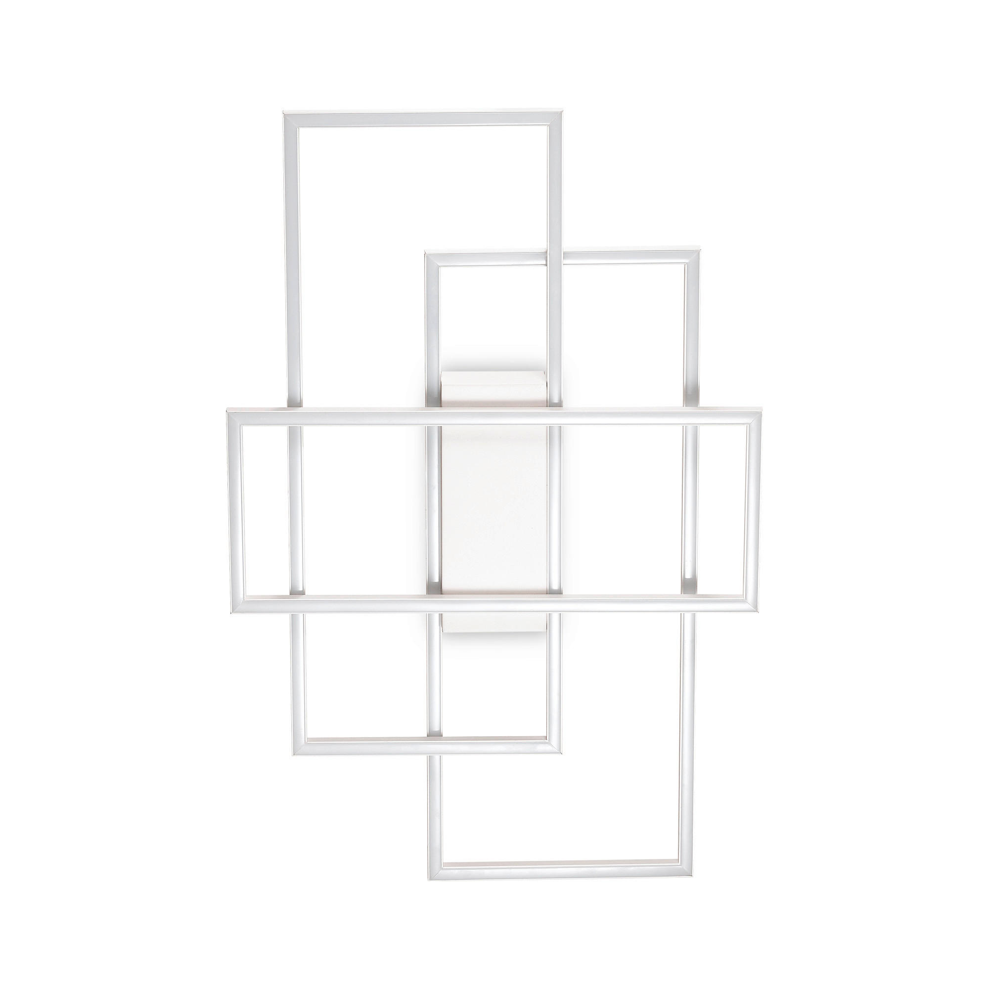 LED-DECKENLEUCHTE 62,5/41/6 cm   - Weiß, Design, Kunststoff/Metall (62,5/41/6cm) - Ideal Lux