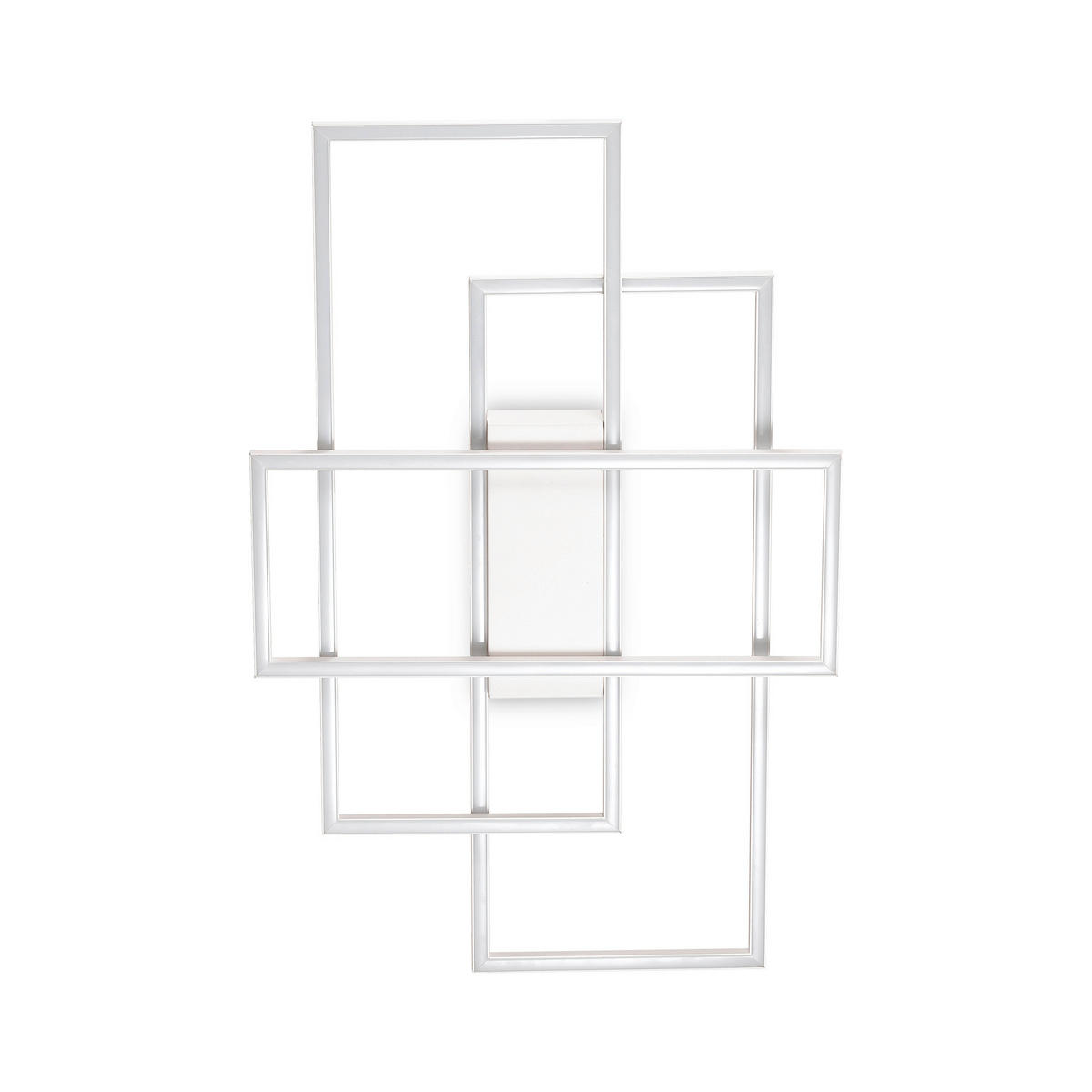 LED-DECKENLEUCHTE 62,5/41/6 cm   - Weiß, Design, Kunststoff/Metall (62,5/41/6cm) - Ideal Lux