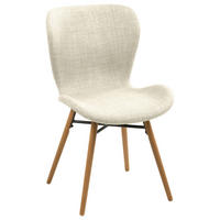 STOLICA  boje hrasta, boje pijeska  tekstil      - boje hrasta/boje pijeska, Lifestyle, tekstil/drvo (47/82,5/53cm) - Carryhome