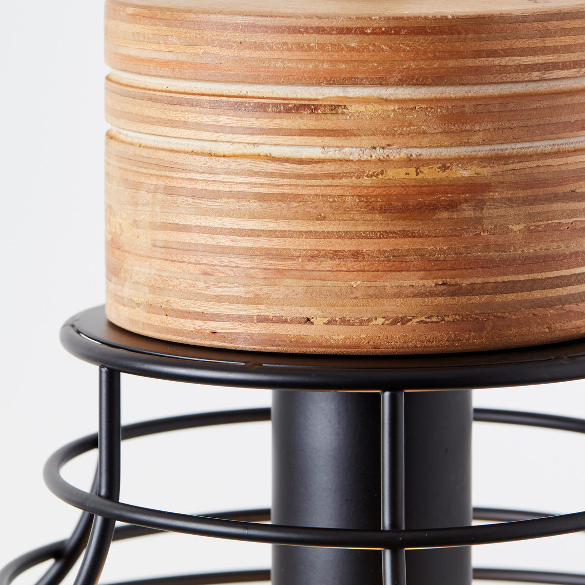 PENDELLEUCHTE 35/135 cm    - Schwarz, Natur, Holz/Metall (35/135cm) - Brilliant