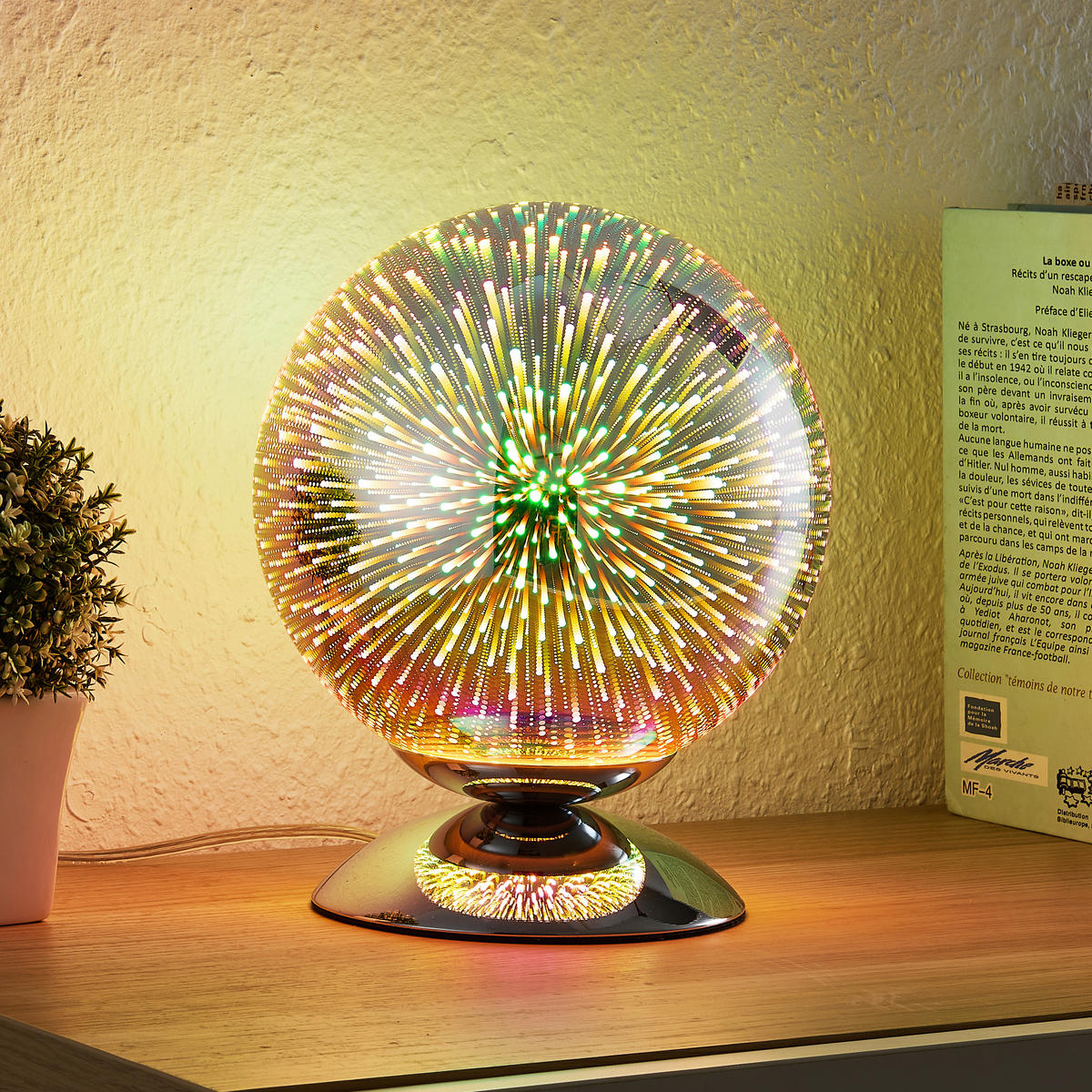 BORDSLAMPA Galaxy 20/25 cm   - kromfärg, Lifestyle, metall/glas (20/25cm) - Novel
