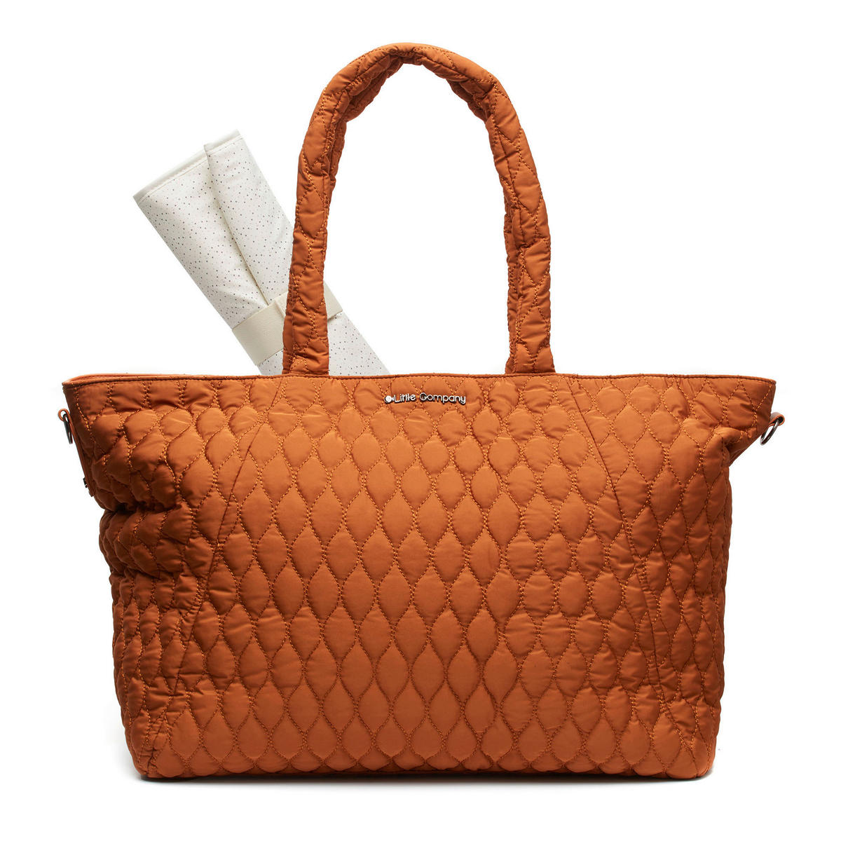WICKELTASCHE  - Beige/Kupferfarben, Basics, Textil (45/37/15cm)