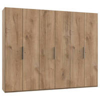 DREHTÜRENSCHRANK in Eichefarben  - Chromfarben/Eichefarben, Modern, Holzwerkstoff (300/236/58cm) - MID.YOU
