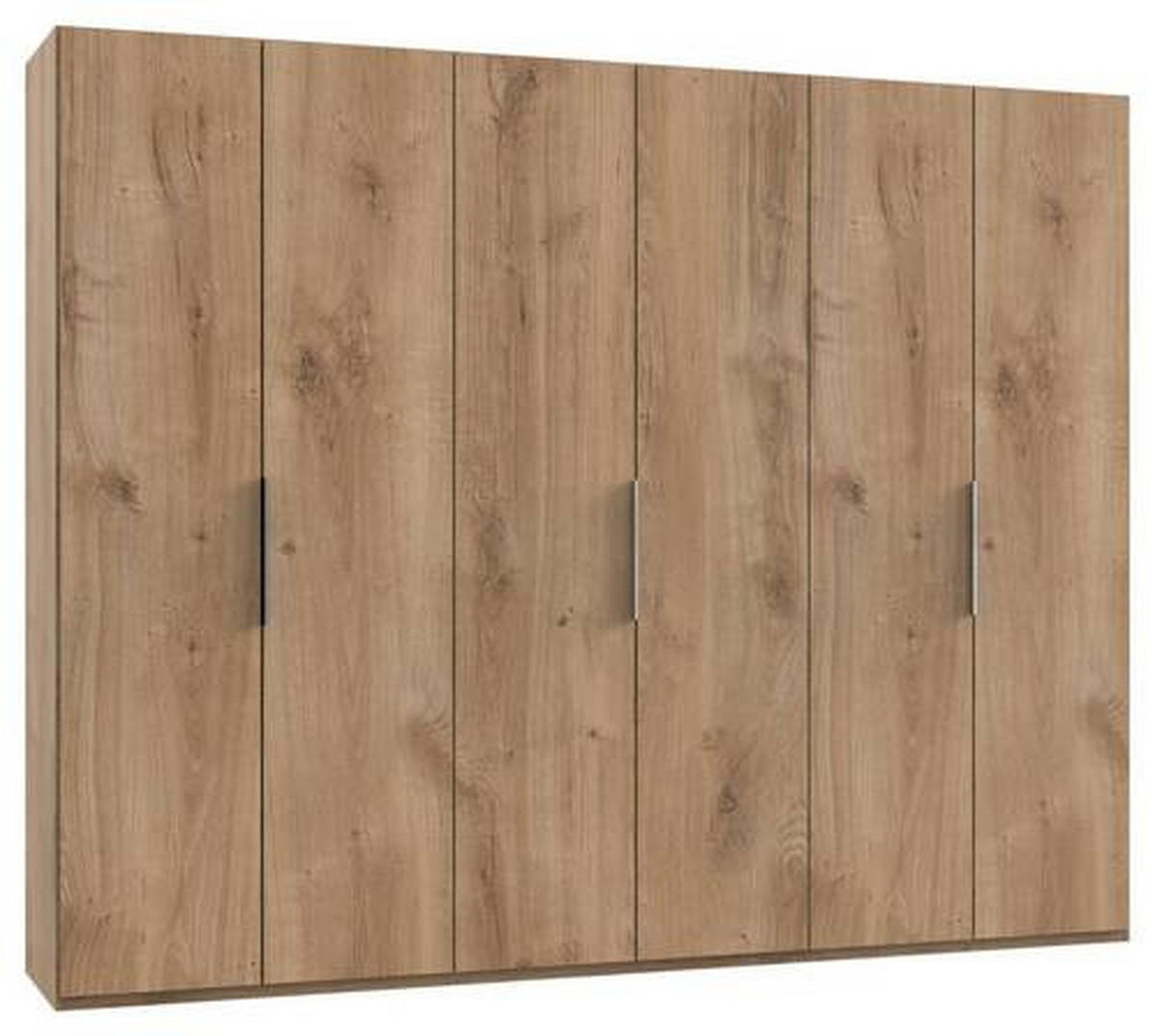 DREHTÜRENSCHRANK in Eichefarben  - Chromfarben/Eichefarben, Modern, Holzwerkstoff (300/236/58cm) - MID.YOU