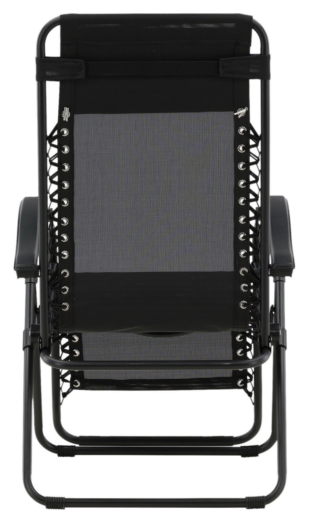 GARTEN-RELAXSESSEL 68/112/90 cm  - Schwarz, KONVENTIONELL, Kunststoff/Textil (68/112/90cm) - Gardenson