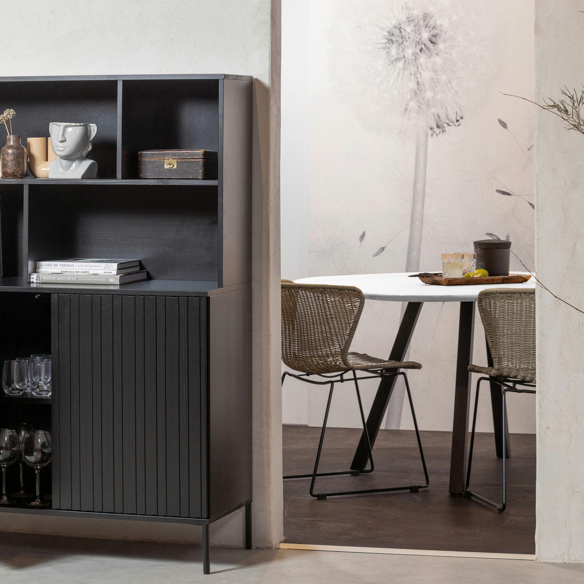 ESSTISCH Esche vollmassiv organisch Hellgrau  - Hellgrau/Naturfarben, MODERN, Holz (130/130/75cm) - Livetastic