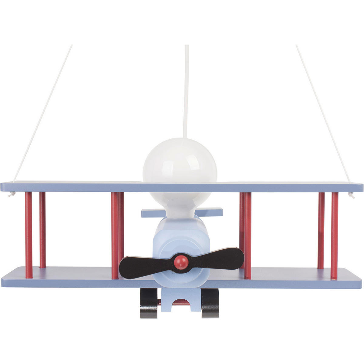 KINDERHÄNGELEUCHTE  42/45/75 cm    - Blau/Rot, KONVENTIONELL, Holz (42/45/75cm)