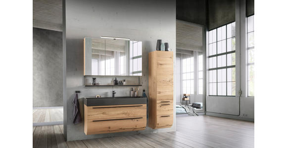 SPIEGELSCHRANK 120/97/19,4 cm  - Alteiche, MODERN, Glas/Holz (120/97/19,4cm) - Dieter Knoll