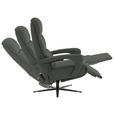 RELAXSESSEL in Leder Anthrazit  - Anthrazit/Schwarz, Design, Leder/Metall (76/110/86cm) - Dieter Knoll