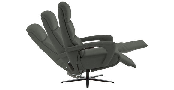 RELAXSESSEL in Leder Anthrazit  - Anthrazit/Schwarz, Design, Leder/Metall (76/110/86cm) - Dieter Knoll
