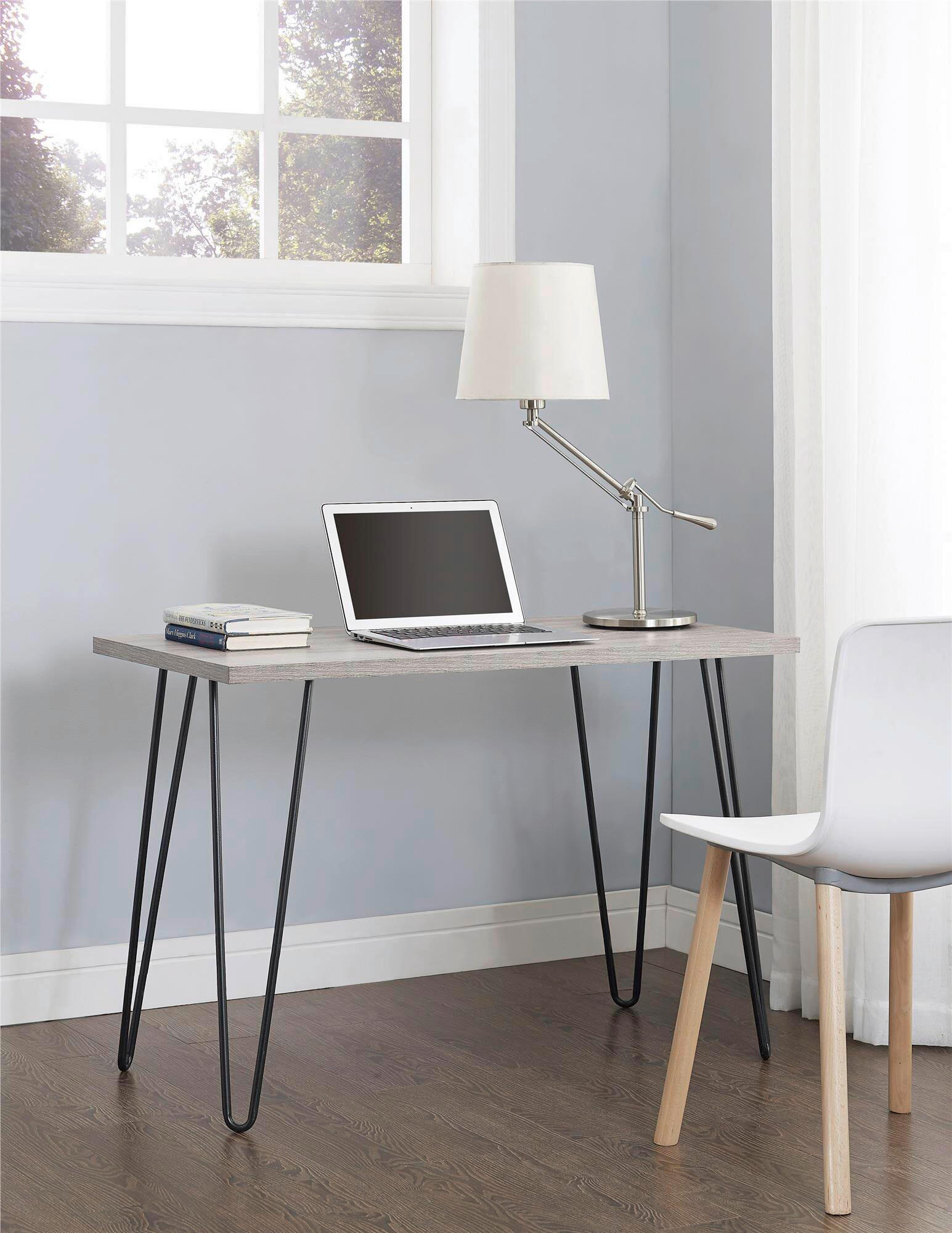 ESSTISCH in Metall, Holzwerkstoff 100/49/70 cm  - Grau, Design, Holzwerkstoff/Metall (100/49/70cm) - MID.YOU