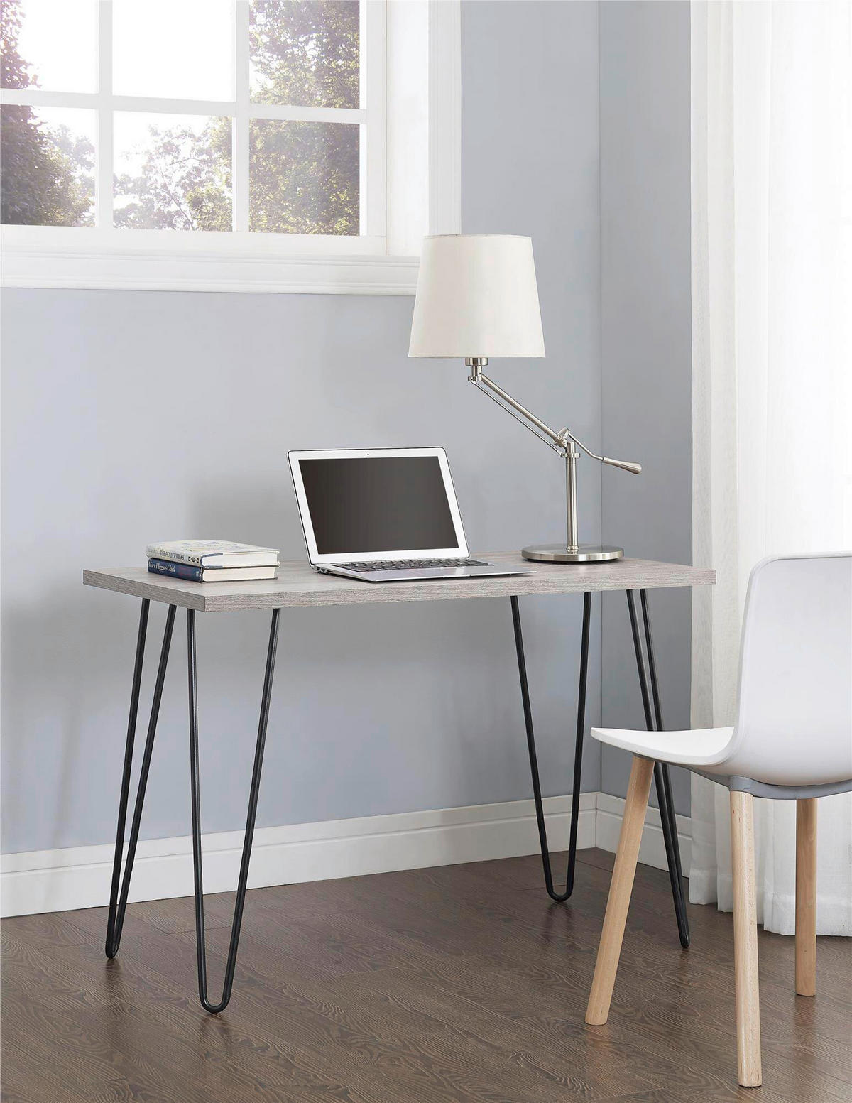 ESSTISCH in Metall, Holzwerkstoff 100/49/70 cm  - Grau, Design, Holzwerkstoff/Metall (100/49/70cm) - MID.YOU