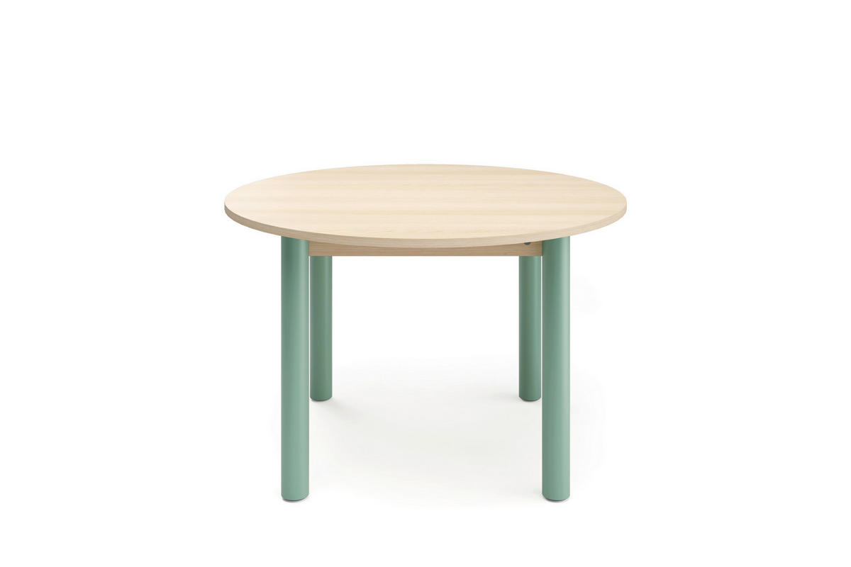 ESSTISCH in Metall, Holzwerkstoff 120/120/76 cm  - Hellbraun/Salbeigrün, Natur, Holzwerkstoff/Metall (120/120/76cm) - Tom Tailor