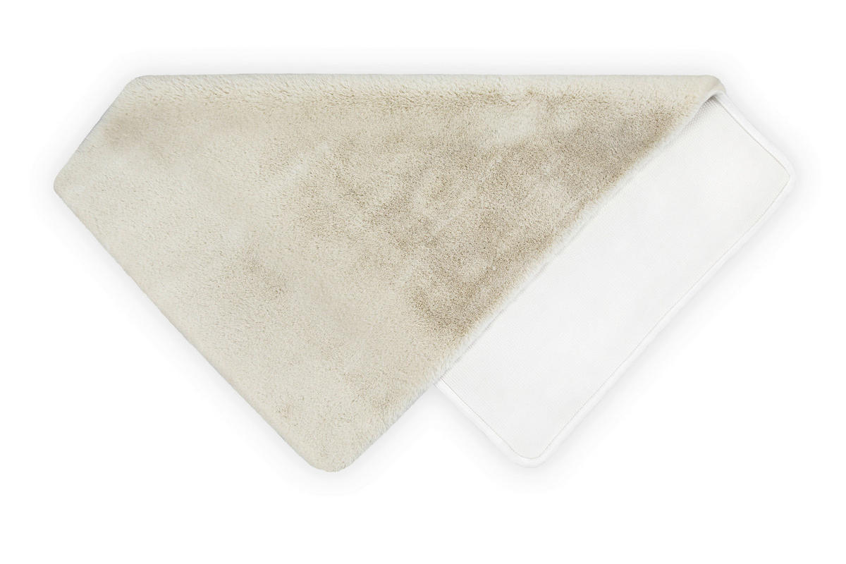 BADTEPPICH Creme, Beige 70/120 cm  - Beige/Creme, Basics, Kunststoff/Textil (70/120cm) - WECON HOME