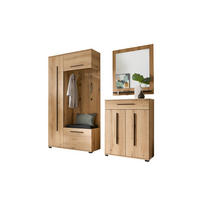 GARDEROBE 4-teilig  in 201/201/39 cm  - Eichefarben, MODERN, Holzwerkstoff (201/201/39cm) - MID.YOU