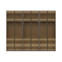 ORMAR SA KLASIČNIM VRATIMA  272/224/56 cm  - Dizajnerski, staklo/metal (272/224/56cm)