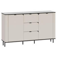 SIDEBOARD  in 136,8/82/35,2 cm  - Beige/Schwarz, MODERN, Holzwerkstoff/Kunststoff (136,8/82/35,2cm) - Carryhome