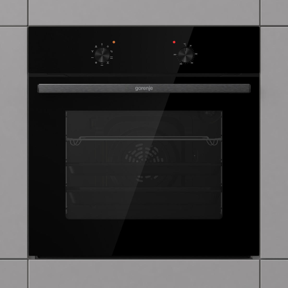 EINBAUBACKOFEN BO6717E03ABG  - Schwarz, Trend, Metall (59,5/59,5/53cm) - Gorenje