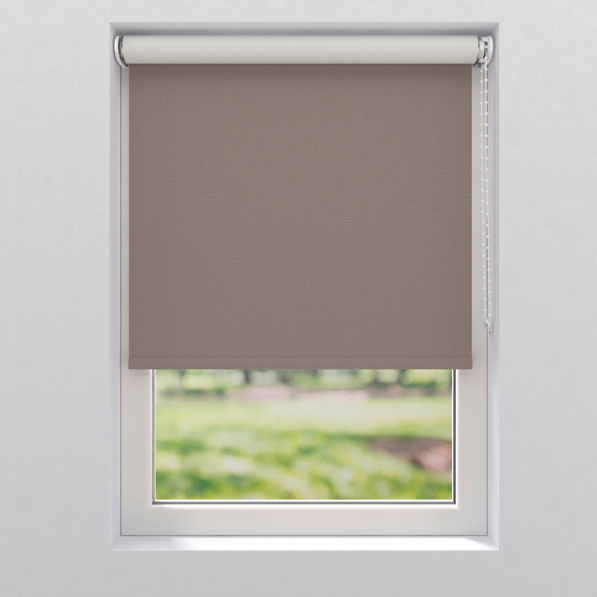 VERDUNKELUNGSROLLO 210/190 cm  - Haselnussfarben, Design, Textil (210/190cm)